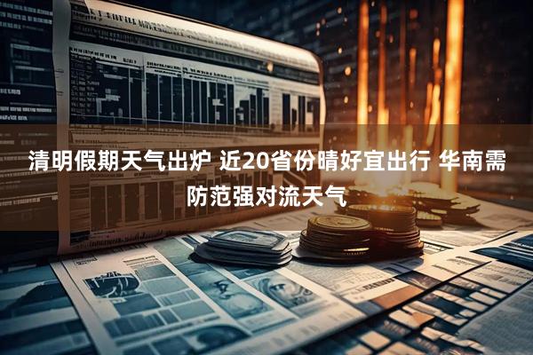 清明假期天气出炉 近20省份晴好宜出行 华南需防范强对流天气